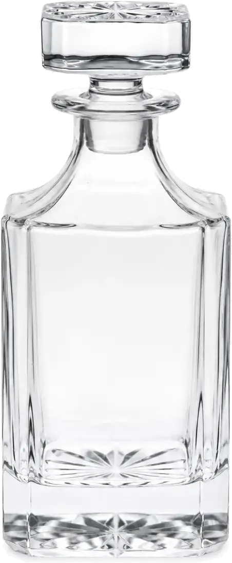 Signature Geometric Glass Decanter